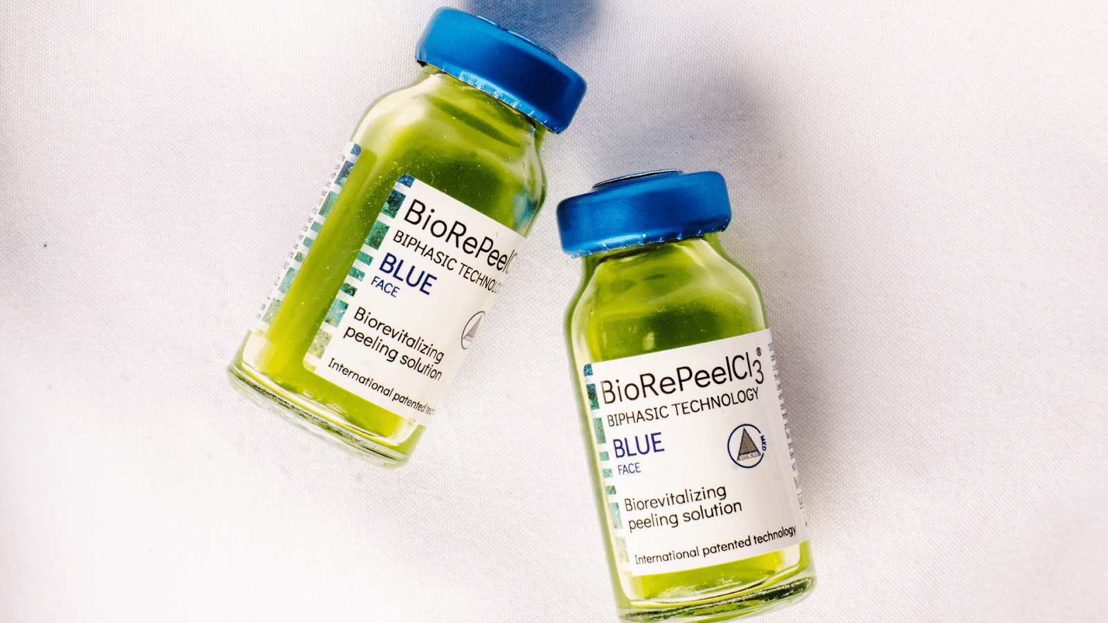 Photo of Biorepeel bottles.