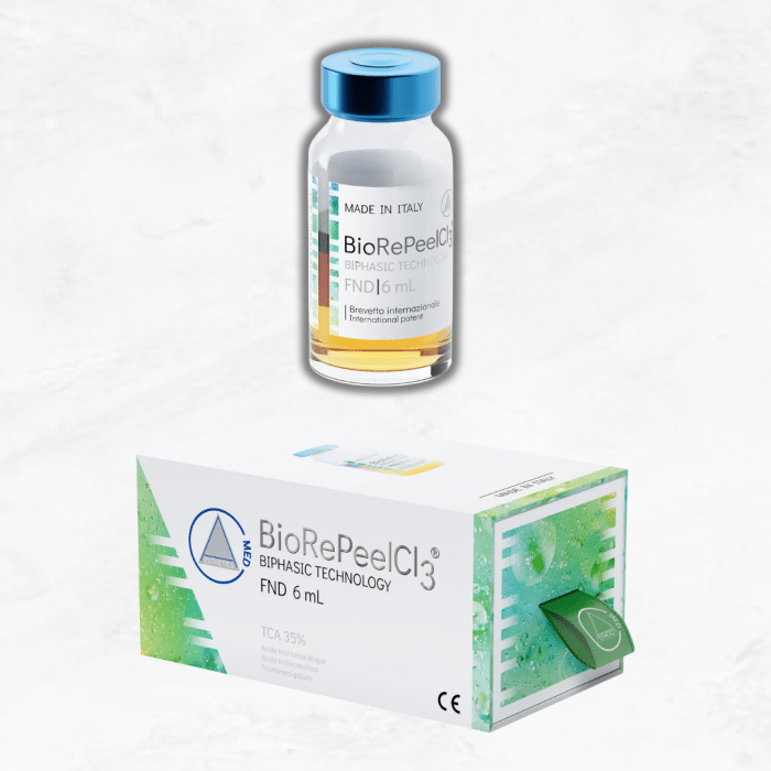 The Biorepeel FND for chemical peels for the face, neck, and dècolletè areas.